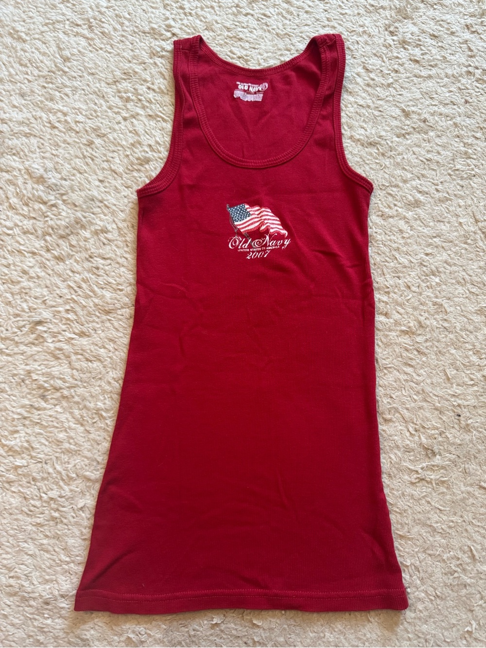 Vtg old navy flag tank